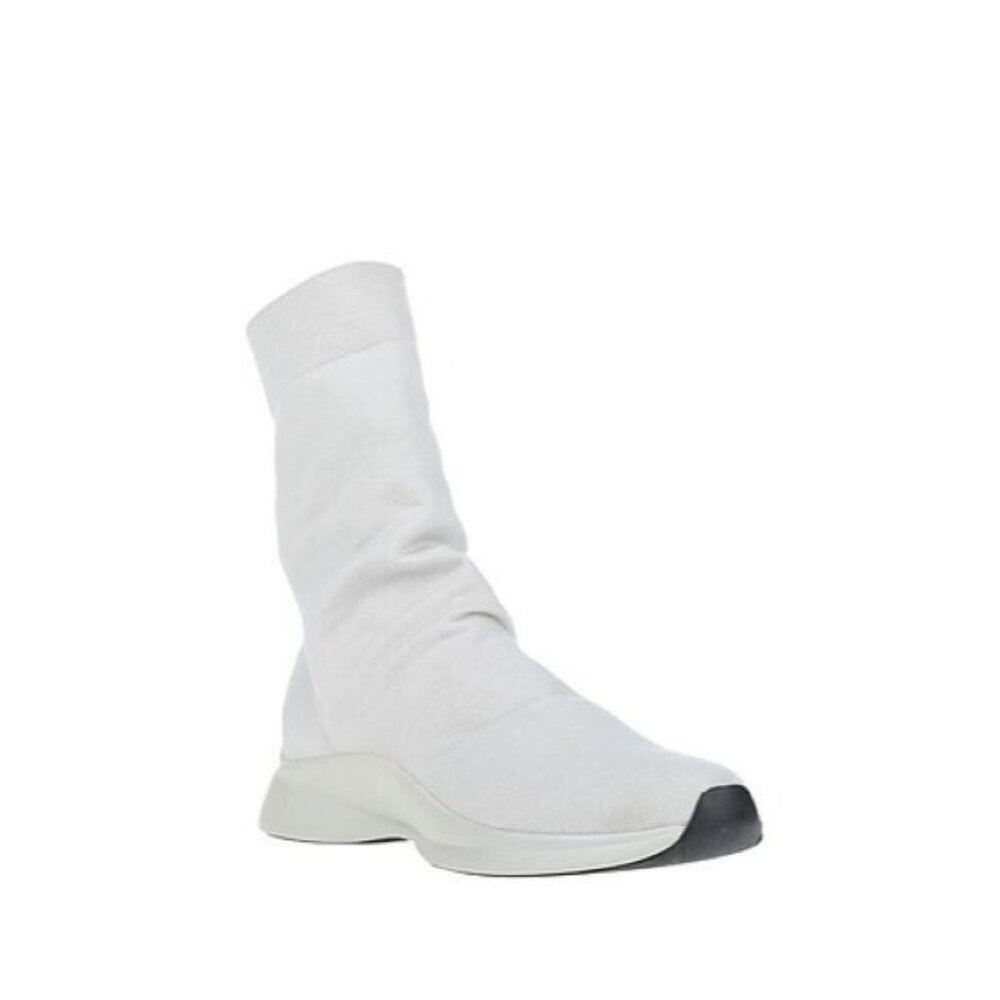 Gentry Portofino Light Gray Sock shoe Ankle Boot NEW NWOB Sz 37 US 7